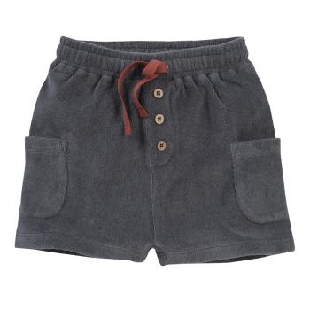 People Wear Organic Shorts Frottee schiefergrau 100% Bio-Baumwolle GOTS